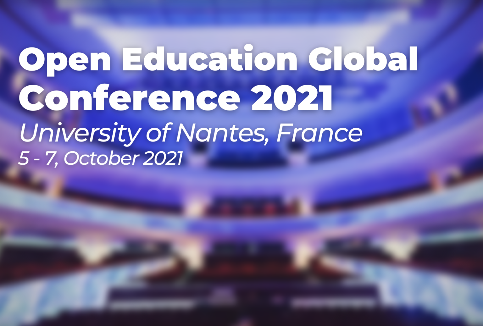 Université de Nantes will Host the 2021 Open Education Global